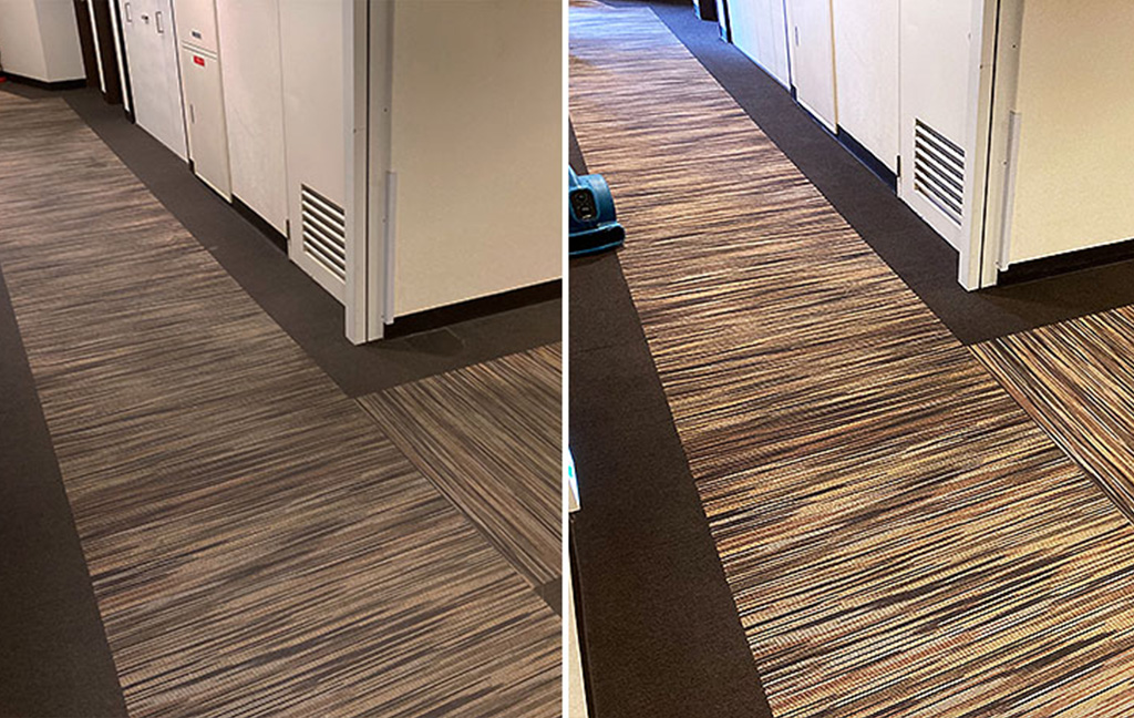 カーペット洗浄のビフォーアフター